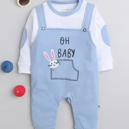BUMZEE Infant Boys Printed Pure Cotton Romper-image-6