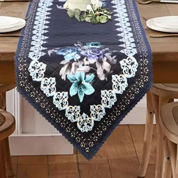 Dakshya Industries Blue Long Paper Print Runner-13
