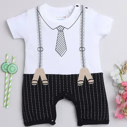 BUMZEE Infant Boys Printed Pure Cotton Rompers-34