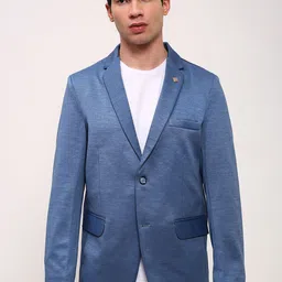 SHOWOFF Men Slim-Fit Single-Breasted Cotton Blazer-picture-58