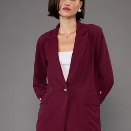 SASSAFRAS worklyf Single-Breasted Front Button Blazers-12