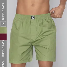 XYXX Pack Of 2 Pure Cotton Boxers-image-30