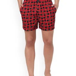 Jack & Jones Men Red & Black Printed Pure Cotton Boxers 225945101-image-46