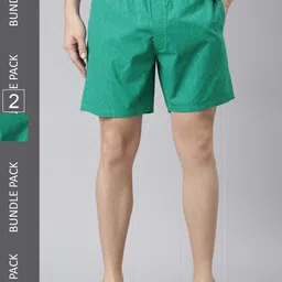 Levis Men Pack of 2 Printed Woven Cotton Boxer Shorts with Smartskin Technology #023-picture-17
