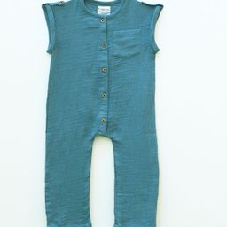 EARTHY TWEENS Kids Solid Sleeveless Romper-image-2