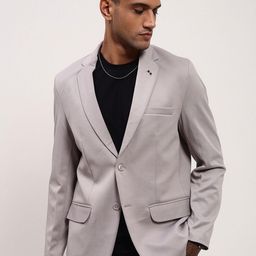 SHOWOFF Slim-Fit Single-Breasted Cotton Blazer-picture-40