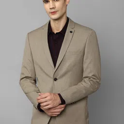 Allen Solly Textured Slim-Fit Single-Breasted Formal Blazer-image-72
