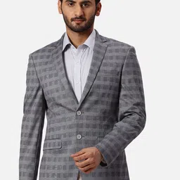 Park Avenue Printed Super Slim-Fit Single Breasted Formal Blazer-picture-23