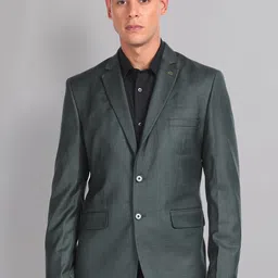 AD By Arvind Slim-Fit Single Breasted Blazer-image-52