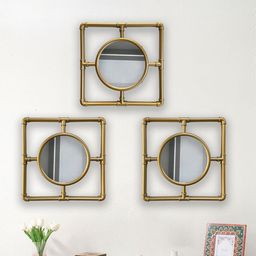 Art Street 3 Pieces Square Framed Decorative Wall Mirrors-image-12