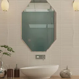 Art Street Transparent Glass Octagon Frameless Wall Mirror-image-48