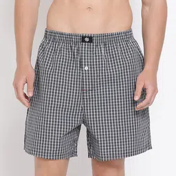 ONN Men Checked Pure Cotton Boxer-39