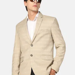 TAHVO Checked Single-Breasted Blazers-image-11
