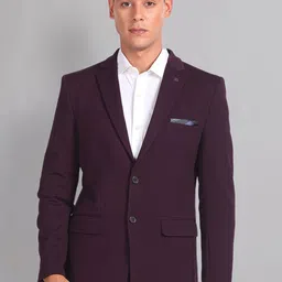 AD By Arvind Slim Fit Single Breasted Formal Blazer-image-54