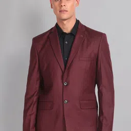 AD By Arvind Slim-Fit Single Breasted Blazer-image-53