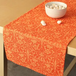House This Rust Orange Printed Pure Cotton Runners-27