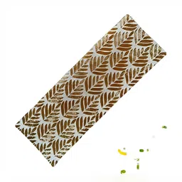 YWULY White & Brown Embellished Dining Table Runner-34