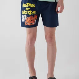 Bewakoof Men Cotton Printed Blue Boxers-image-94