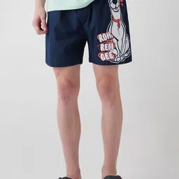 Bewakoof Official Scooby Doo Merchandise Men's Blue Roh Rem Jee Printed Boxers-picture-44