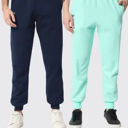 FFLIRTYGO Men Pack Of 2 Fleece Slim Fit Joggers-image-40