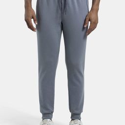 Jockey Men Grey Solid Slim Fit Joggers-image-28