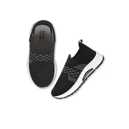 Airspot Kids JOKER Textured Lightweight Slip-On Sneakers-35