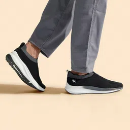 NEEMANS Unisex Textured Lightweight Comfort Insole Contrast Sole Slip-On Sneakers-14