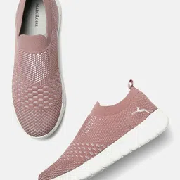 Marc Loire Women Purple Woven Design Slip-On Sneakers-picture-32