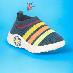 Lil Lollipop Kids Striped Musical Slip-On Sneakers-image-88
