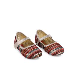 Minesole Girls Textured Round Toe Ballerinas-33
