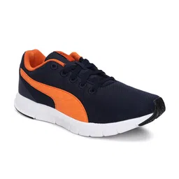Puma Men Black & Orange Colourblocked Slip-On Sneakers-1