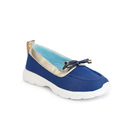 toothless Girls Blue Woven Design Slip-On Sneakers-15