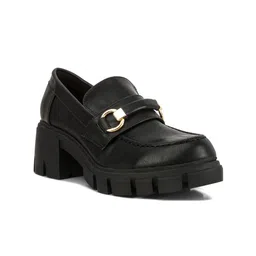 London Rag Women Black Woven Design Slip-On Sneakers-image-70
