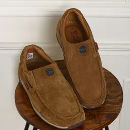 Red Chief Men Brown Slip-On Sneakers-image-44