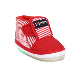 CHiU Unisex Kids Red Striped Slip-On Sneakers-18