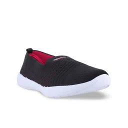 Sparx Women Black Textured Slip-On Sneakers-picture-7
