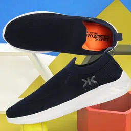 Killer Men Textured Lightweight Comfort Insole Textile Contrast Sole Slip-On Sneakers-18