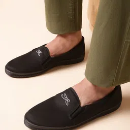 Liberty Men Black Printed Slip-On Sneakers-image-17