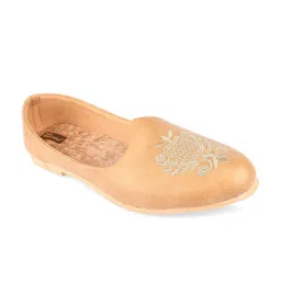 DESI COLOUR Men Embroidered Velvet Mojaris-55