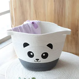 The Better Home White Printed Multi-Utility Storage Basket Organisers-19