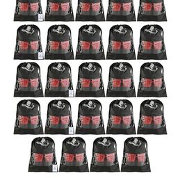 Kuber Industries Black 24 Pieces Printed Travel Shoe Organisers-41