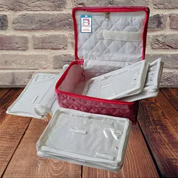 atorakushon Pink Solid Jewellery Organisers-16