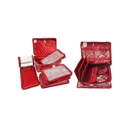 atorakushon Unisex Maroon Solid Jewellery Organisers-53