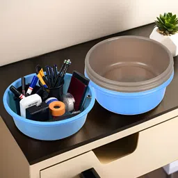 Kuber Industries Blue Set of 4 Regular Desk Organiser Organisers-44