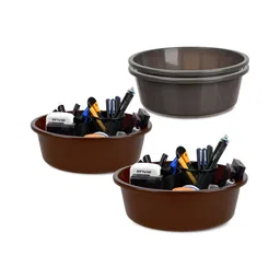 Kuber Industries Grey Set of 4 Regular Desk Organiser Organisers-13