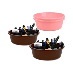 Kuber Industries Pink Set of 4 Regular Desk Organiser Organisers-6