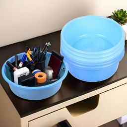 Kuber Industries Blue Set of 6 Regular Desk Organiser Organisers-19