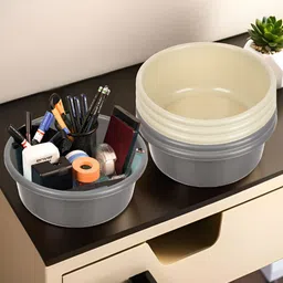 Kuber Industries Grey Set of 6 Regular Desk Organiser Organisers-7