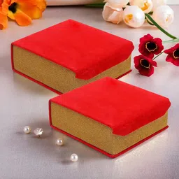 Kuber Industries Red Set of 2 Regular Jewellery Organiser Organisers image 1