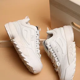 FILA Women Textured Comfort Insole Basics Disruptor II Premium Sneakers-image-41